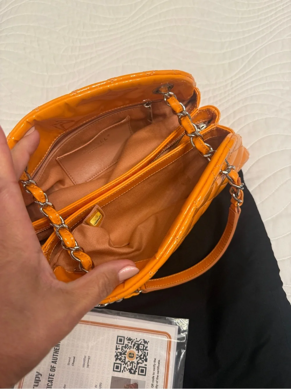 Vintage🧡 Extremely beautiful item✨CHANEL Bowling bag Mademoiselle Matelasse Coco